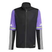Kurtki i płaszcze dla dziewczynek - adidas Uniseks - dzieci SQUADRA25 TRAINING JACKET KIDS, black/purple rush, 13-14 Years - miniaturka - grafika 1