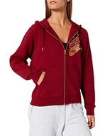 Bluzy damskie - Nike Damska bluza z kapturem Nsw Fz Bb Shine czerwony czerwony Team Red/czerwony Team Red/metaliczny z?oty Metallic Gold XS - miniaturka - grafika 1