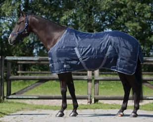 Derka stajenna Start 150g 210D - QHP - dark blue - Derki dla konia - miniaturka - grafika 1