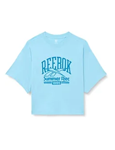 Reebok Damska koszulka z grafiką, fioletowy, L, Fioletowy, XS - Koszulki i topy damskie - miniaturka - grafika 1
