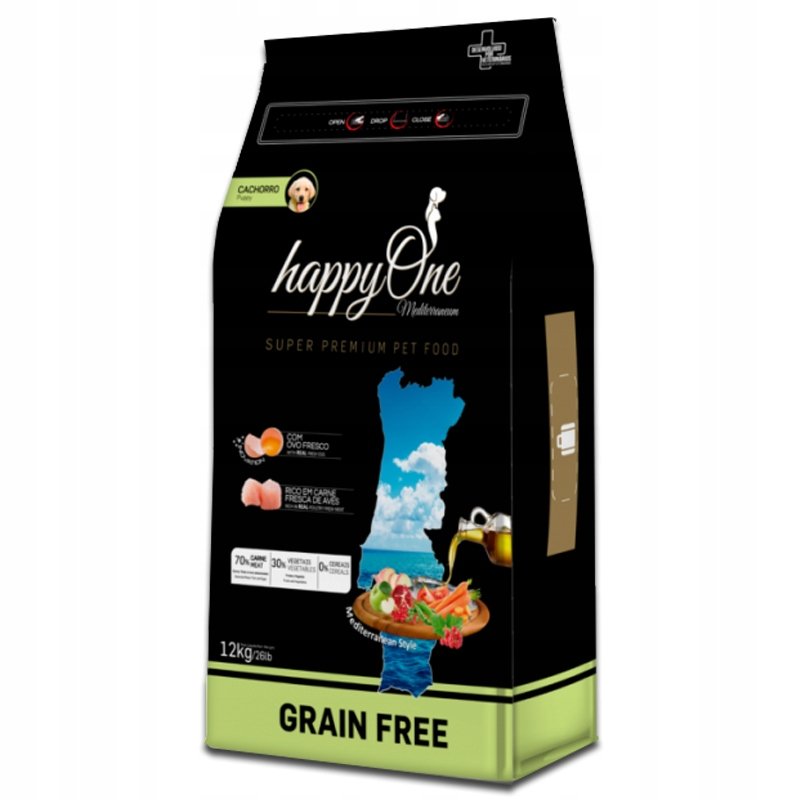 Happyone Grain-Free Mediterraneum Puppy 12 kg