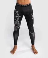 Kimona, stroje i obuwie - Venum Legginsy Gladiator 5.0 Czarno-srebrne L - miniaturka - grafika 1