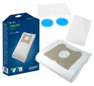 Worki do odkurzaczy - WORKI 4x DO PHILIPS TRIATHLON 1400 2000 + FILTR - miniaturka - grafika 1