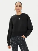 Bluzy damskie - adidas Bluza adicolor Essentials IA6504 Czarny Relaxed Fit - miniaturka - grafika 1