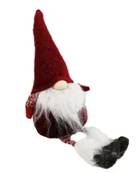 Ozdoby bożonarodzeniowe - SKRZAT MIKOŁAJ KRASNAL GNOM ŚWIĄTECZNY SIEDZĄCY OZDOBA NA ŚWĘTA 53CM A1 - miniaturka - grafika 1