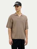 Swetry męskie - Jack&Jones Sweter Varenna 12272578 Beżowy Relaxed Fit - miniaturka - grafika 1