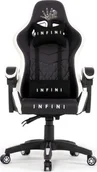 Fotele gamingowe - Fotel Zenga Infini Five czarno-biały - miniaturka - grafika 1