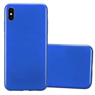 Etui i futerały do telefonów - Pokrowiec Do Apple iPhone XS MAX Etui w NIEBIESKI Silikon Case Cover Obudowa Ochronny TPU Cadorabo - miniaturka - grafika 1