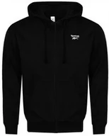 Bluzy męskie - REEBOK - BLUZA UNISEX CL SV FZ HOODIE IC1941 rozpinana z kapturem CZARNA - miniaturka - grafika 1