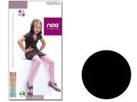 Rajstopy - Rajstopy dziecięce z wiskozy AGATKA 134-140 Nero - miniaturka - grafika 1