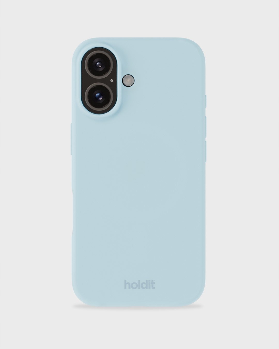 Holdit Silicone Case iPhone 16 Mineral Blue