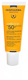 Isispharma Uveblock Ultralekki Fluid dry touch bezbarwny SPF 50+ 40 ml - Balsamy i kremy do opalania - miniaturka - grafika 1