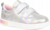 Buty dla dziewczynek - WOJTYŁKO buty dziecięce sportowe RZEPY rozmiar 28 SREBRNE TĘCZA GIRL WIOSNA - miniaturka - grafika 1