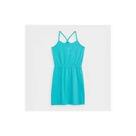 Sukienki i spódnice sportowe - Sukienka 4F Jr 4FJSS23TDREF026 (kolor Zielony, rozmiar 140 cm) - miniaturka - grafika 1