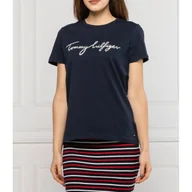 Koszulki i topy damskie - Tommy Hilfiger T-shirt | Regular Fit - miniaturka - grafika 1