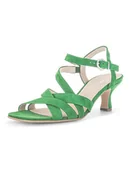 Sandały damskie - Gabor Skórzane sandały w kolorze zielonym - miniaturka - grafika 1