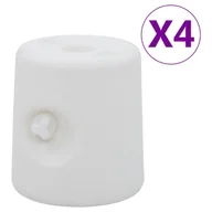 Akcesoria turystyczne - VidaXL Plastikowe obciążniki do namiotu ogrodowego, 4 szt., PE, białe! 47688 VidaXL - miniaturka - grafika 1