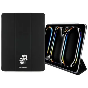 Etui na iPad Pro 13 cali KARL LAGERFELD Saffiano Magnetic Karl&Choupette Czarny - Etui do czytników e-book Etui na iPad Pro 13 cali KARL LAGERFELD Saffiano Magnetic Karl&Choupette Czarny - Etui do czytników e-book - miniaturka - grafika 1