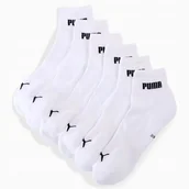 Skarpetki damskie - Skarpety Puma Cushioned Quarter 3 pack 938393-01 biały 35-38 - miniaturka - grafika 1