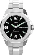 Zegarki męskie - Zegarek Timex TW2W92700 Essex Day & Date 46mm Stainless Steel Bracelet - miniaturka - grafika 1