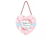 Dyplomy i okładki - TABLICZKA DO ZAWIESZENIA SERCE KOCHAM CIĘ MAMO 12cm - miniaturka - grafika 1