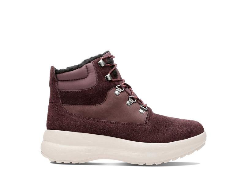 Clarks, Trzewiki damskie, Un Orbit Lace Aubergine, rozmiar 37