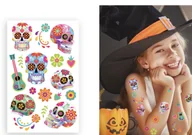 Zabawki kreatywne - Sztuczne tatuaże dziecięce kolorowe Los Muertos - miniaturka - grafika 1