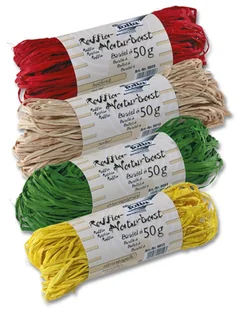 Folia Raffia Naturalna 50G Granatowa ULTRAMARYNA, Folia - Dekoratorstwo - miniaturka - grafika 2