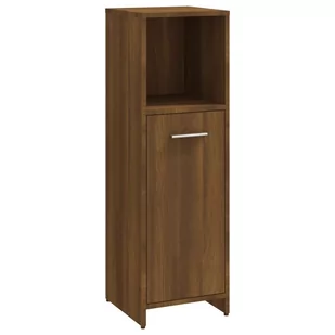 Szafka łazienkowa, brązowy dąb, 30x30x95 cm Lumarko - Szafki łazienkowe - miniaturka - grafika 3