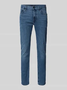 Jeansy o kroju slim fit z 5 kieszeniami - Spodnie męskie - miniaturka - grafika 1