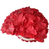 Pływanie - Czepek pływacki Crowell Kwiaty Flower czerwony kol.1 Lumarko! - miniaturka - grafika 1