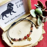 Bransoletki - LEW Bransoletka Znak Zodiaku Koniczynka Kamienie Naturalne/GiovanniDivine - miniaturka - grafika 1