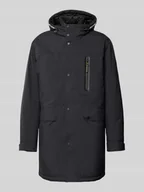 Kurtki męskie - Parka z kieszeniami z patką model ‘Parka Hood clean’ - miniaturka - grafika 1