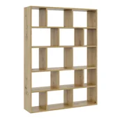 Regały - Duży regał wiszący, półka ścienna, 105x18x141 cm, dąb artisan, mat - miniaturka - grafika 1