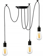Lampy sufitowe - Lampa sufitowa wisząca Pająk 3x E27 Led żyrandol loft SuperLED - miniaturka - grafika 1