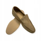 Mokasyny męskie - Mokasyny męskie zamszowe Old Money 44 - miniaturka - grafika 1