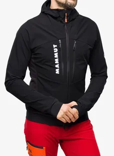 Kurtka softshell Mammut Aenergy SO Hybrid Hooded Jacket - black - Kurtki męskie - miniaturka - grafika 1