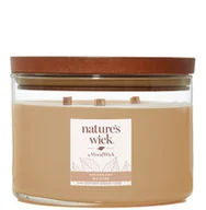 Świece - WoodWick Natures Wick Świeca w szkle z 3 drewnianymi knotami Golden Hay 1szt - miniaturka - grafika 1