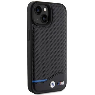 Etui BWM Leather Carbon na iPhone 15 - czarne - Etui i futerały do telefonów - miniaturka - grafika 4