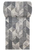 Wycieraczki - Szary chodnik w geometryczne wzory na metry F7-L87 - miniaturka - grafika 1