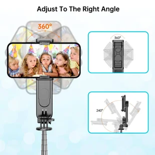 Kijek Selfie Stick uchwyt do telefonu zdjęć statyw Tripod L15 z Lampa LED + Pilot Bluetooth na telefon Czarny - Pozostałe akcesoria do telefonów Kijek Selfie Stick uchwyt do telefonu zdjęć statyw Tripod L15 z Lampa LED + Pilot Bluetooth na telefon Czarny - Pozostałe akcesoria do telefonów - miniaturka - grafika 17