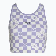 Sport OUTLET - Top damski Vans Longline Racerback Bralette Floral checkerboard/sweet lavender - miniaturka - grafika 1