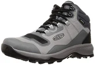 Buty trekkingowe męskie - KEEN Męskie buty turystyczne Tempo Flex Mid Wp-m, Czarna mżawka, 46 EU - miniaturka - grafika 1