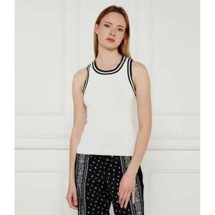 Patrizia Pepe Top Slim Fit - Koszulki i topy damskie - miniaturka - grafika 1