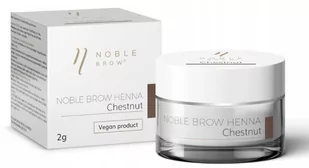 Noble Lashes, Henna pudrowa do brwi, Brąz Chestnut - Pozostałe akcesoria do makijażu - miniaturka - grafika 1