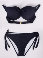 Stroje kąpielowe - Damski kostium 2-częściowy granatowy Yoclub r.L - miniaturka - grafika 1