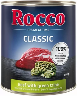 Rocco Classic, 6 x 800 g - Wołowina z zielonymi żwaczami - Mokra karma dla psów - miniaturka - grafika 1