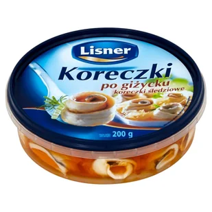 Lisner Koreczki po giżycku Koreczki śledziowe 200 g - Konserwy i dania rybne - miniaturka - grafika 1
