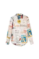 Koszulki i topy damskie - Desigual Damska koszulka, biały, M - miniaturka - grafika 1