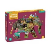 Puzzle - Mudpuppy Puzzle Konturowe Słoń Afrykańskie Safari 300 Elementów 7+ - miniaturka - grafika 1